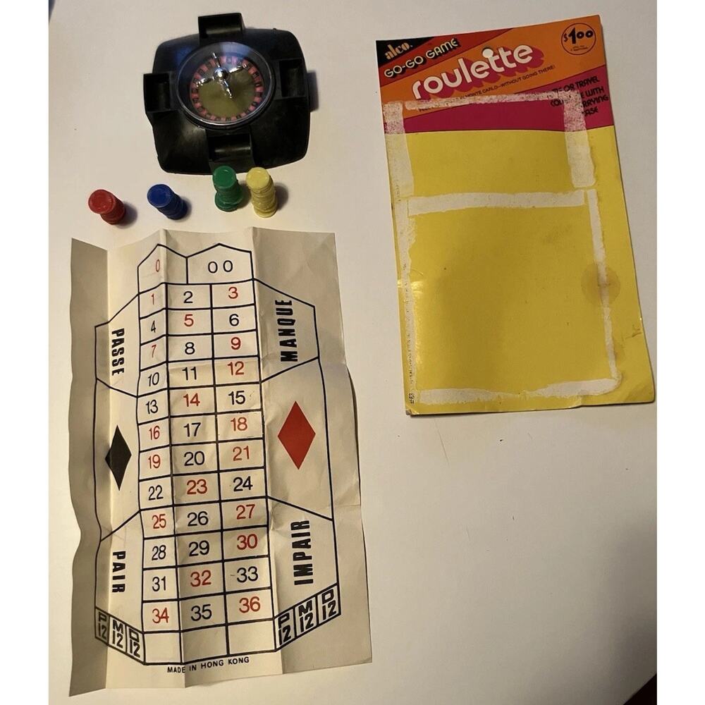 Vintage 1970s Alco Roulette Go-Go Game Home & Travel